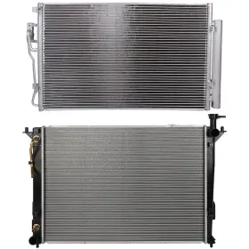 13083539 Youthighparts Front Radiator And Ac Condenser Cooling Kit For 2010-2012 Hyundai Santa Fe