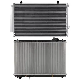 13083544 Youthighparts Aluminum Radiator And Ac Condenser Cooling Kit For 01-07 Toyota Highlander 3.3l