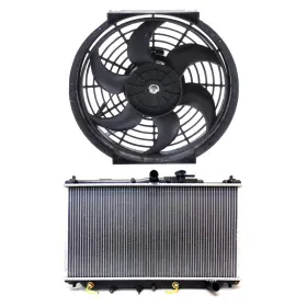 13083605 Youthighparts Cooling Fan And Radiator Kit For 1992-1993 Honda Accord 95-96 Prelude 2.2l L4 Gas
