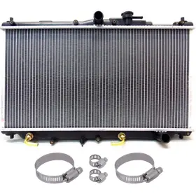 13084123 Youthighparts Radiator With Universal Oil Hose Clamps Kit For Honda Accord Prelude 2.2l