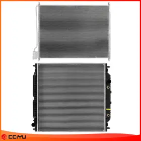 Z84810701g Zegale Assembly Aluminum Radiator And A/c Condenser For Ford F-250 F-350 F-450 Super Duty
