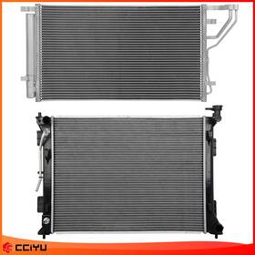 Zegale Z84812001g Assembly Aluminum Radiator And A/c Condenser For 2016-2018 Kia Optima Replacement