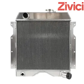 6-226 Zivici 60wl For 54-55 Jeep Willys 56-64 Truck Utility Wagon 3 Row Aluminum Radiator