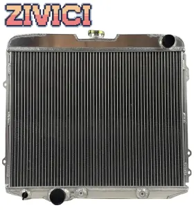 Cc67gl Zivici Aluminum Radiator For 1967 Ford Custom 500 Galaxie 5.8l 6.4l 7.0l V8