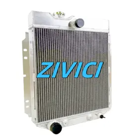 Jr-cc6677 Zivici 3 Row Radiator For 1966 - 1977 Ford Bronco 6 Cylinder Engine Full Aluminum