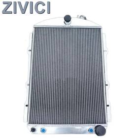 Zivici Radiator-583 Radiator Fit 1938 Chevy Hot/street Rod 350 V8 With Tranny Cooler Full Aluminum