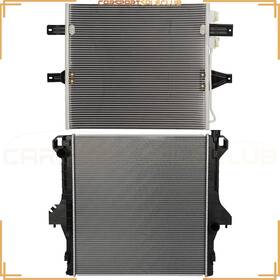 Zonemotive 10789350 Aluminum Radiator&condenser Cooling Kit Fits 2003-2007 Dodge Ram 2500 3500 5.9l
