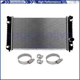 Zonemotive 13521604 Radiator With Universal Oil Hose Clamps Kit For 96-04 Chevrolet S10 Gmc Jimmy