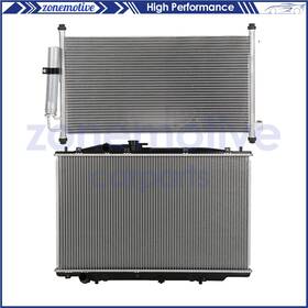 Zonemotive 13532905 For 2004 2005 2006 Acura Tl Aluminum Radiator And Ac Condenser Cooling Kit