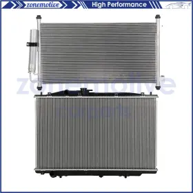 13532905 Zonemotive For 2004 2005 2006 Acura Tl Aluminum Radiator And Ac Condenser Cooling Kit