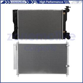 Zonemotive 13532987 For 2009-2017 Toyota Corolla 2009-14 Matrix Radiator And Ac Condenser Cooling Kit