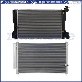 13532987 Zonemotive For 2009-2017 Toyota Corolla 2009-14 Matrix Radiator And Ac Condenser Cooling Kit