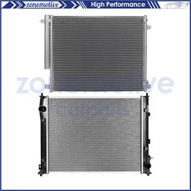 Zonemotive 13533019 For 2016 2017 2018 2019 Honda Civic Aluminum Radiator And Ac Condenser Cooling Kit