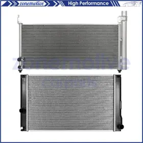 13533020 Zonemotive For 11-2015 Lexus Ct200h Toyota Prius Aluminum Radiator And Condenser Cooling Kit