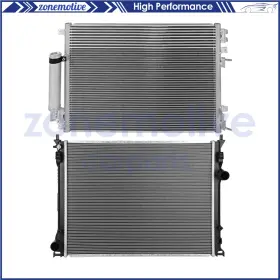 13533041 Zonemotive For 2009-11 2013-2014 Dodge Challenger Aluminum Radiator And Condenser Cooling Kit