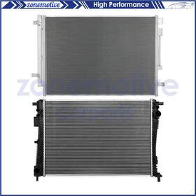 Zonemotive 13547097 For 2018 2019-22 Chrysler Pacifica Aluminum Radiator And Ac Condenser Cooling Kit