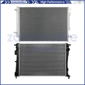 13547097 Zonemotive For 2018 2019-22 Chrysler Pacifica Aluminum Radiator And Ac Condenser Cooling Kit