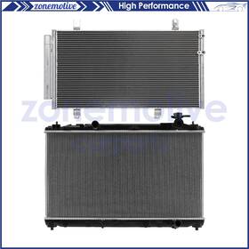 Zonemotive 13554830 For 2010 Toyota Camry Automotive Aluminum Radiator And Ac Condenser Cooling Kit