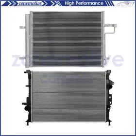 13554886 Zonemotive For 2014 2015 2016-2019 Ford Escape Aluminum Radiator And Ac Condenser Cooling Kit