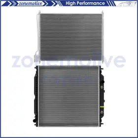 13554889 Zonemotive For 2005-2007 Ford F-250 Super Duty Aluminum Radiator And Ac Condenser Cooling Kit