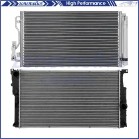 13554894 Zonemotive For 2013 2014 2015 Bmw 320i Xdrive Aluminum Radiator And Ac Condenser Cooling Kit