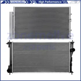 13554946 Zonemotive For 2013 2014 2015 2016 Scion Fr-s Aluminum Radiator And Ac Condenser Cooling Kit