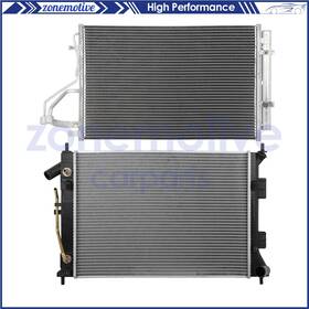 Zonemotive 13554953 For 13 2014 2015 Hyundai Elantra Gt Aluminum Radiator And Ac Condenser Cooling Kit
