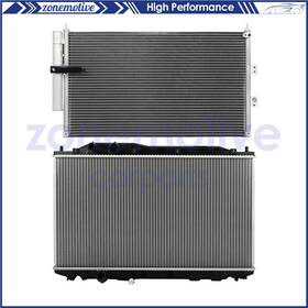 Zonemotive 13554962 For 2006 2007-2010 2011 Acura Csx Aluminum Radiator And Ac Condenser Cooling Kit