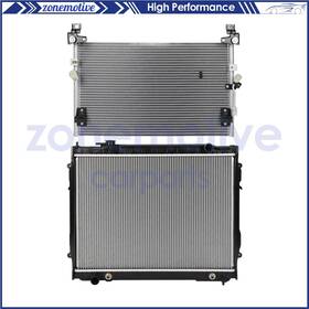 Zonemotive 13573261 For 1998-2000 Toyota Tacoma 2.4l Aluminum Radiator And Ac Condenser Cooling Kit