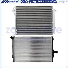 Zonemotive 13573270 For 2006-2008 Volkswagen Passat Aluminum Radiator And Ac Condenser Cooling Kit