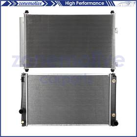 Zonemotive 13573282 For 2006 2007 2008-2012 Toyota Rav4 Aluminum Radiator And Ac Condenser Cooling Kit
