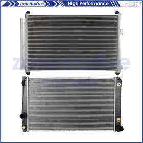 13573282 Zonemotive For 2006 2007 2008-2012 Toyota Rav4 Aluminum Radiator And Ac Condenser Cooling Kit