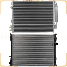 C10782019s Zonemotive Aluminum Radiator And Condenser Cooling Kit For 2005-08 Dodge Magnum/chrysler 300