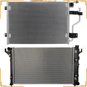 C10782106s Zonemotive Radiator And Ac Condenser Cooling Kit For 1994-97 Dodge Ram 2500/3500 Base 5.9l L6