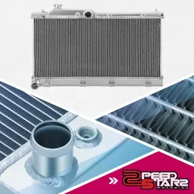 Zpd-rawrx0sti2 Zpeedstarz 2 Row Full Aluminum Cooling Radiator For 08-14 Subaru Impreza Wrx Sti Mt 13093