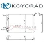 Koyorad A2925 Radiator For Cooler Cooling Antifreeze Coolant Belts New. Price: $183.17.