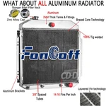 Aluminum Row Radiator 1957-1960 58 59 Ford F100 Truck 3.6L 4.4L 4.8L/5.8L New. Price: $174.95.