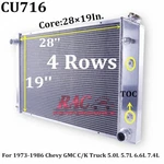4 Row Radiator For 73-86 Chevy C10 C20 C30 Pickup / 81-91 K5 Blazer Luxerad New. Price: $204.00.
