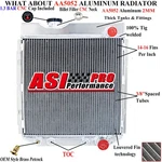 3 Rows Aluminum Radiator Fits 1964-1966 Ford Mustang Falcon 260 / 289 V8 New. Price: $124.95.