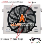 Aluminum Radiator Shroud+fan For 1955 1956 1957 Chevy Bel-air Nomad V8 Engine New. Price: $99.00.