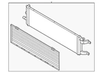 Genuine Mitsubishi Radiator Assembly 1350B174 New. Price: $1165.95.