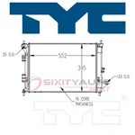 Tyc Radiator Assembly For KI3010147 CU13374 CU13333 8013374 Aw New. Price: $125.14.