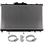 Aluminum Radiator For 1998-2002 Chevrolet Prizm W/ Universal Oil Hose Clamps Kit New. Price: $56.79.