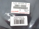 Genuine Oem Toyota 16681-F0030 Radiator Upper Support Access Cover 2019-23 RAV4 New. Price: $75.89.