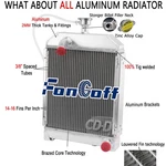 4ROWS Aluminum Radiator Fit Kubota Toyo 506 Tractor Models Upgraded #1538172060. New. Price: $199.00.