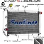 4 Rows Aluminum Radiator 1971 1973 1972 Ford Mustang Mercury Cougar V8 CC381 New. Price: $199.00.