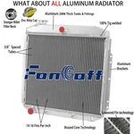 Upgrade 4-ROW Radiator 1953 1956 Ford F100 F250 F350 4.2L 3.9L Fongoff New. Price: $199.00.