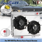3-ROW Radiator Shroud+fan 1967-1970 Ford Mustang Falcon Fairlane Ranchero New. Price: $199.00.