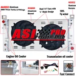 Asi CC2370 34"W 3ROW Radiator Shroud Fan Fit 1999-2014 Chevy Silverado 1500 2500 New. Price: $299.00.