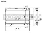 Koyo HH020645 Series Racing Radiator For 95-98 240SX S14 KA24DE New. Price: $361.95.